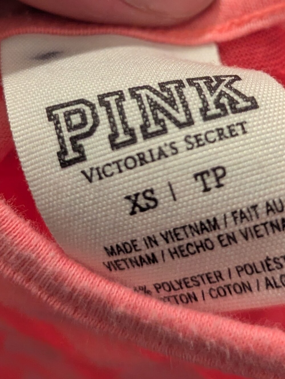 PINK Victoria's Secret Coral Chevron Tank Top - Picture 8 of 11